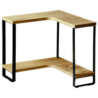 ECKREGAL in Schwarz, Eichefarben  - Eichefarben/Schwarz, KONVENTIONELL, Holzwerkstoff (30/30cm) - Kesper