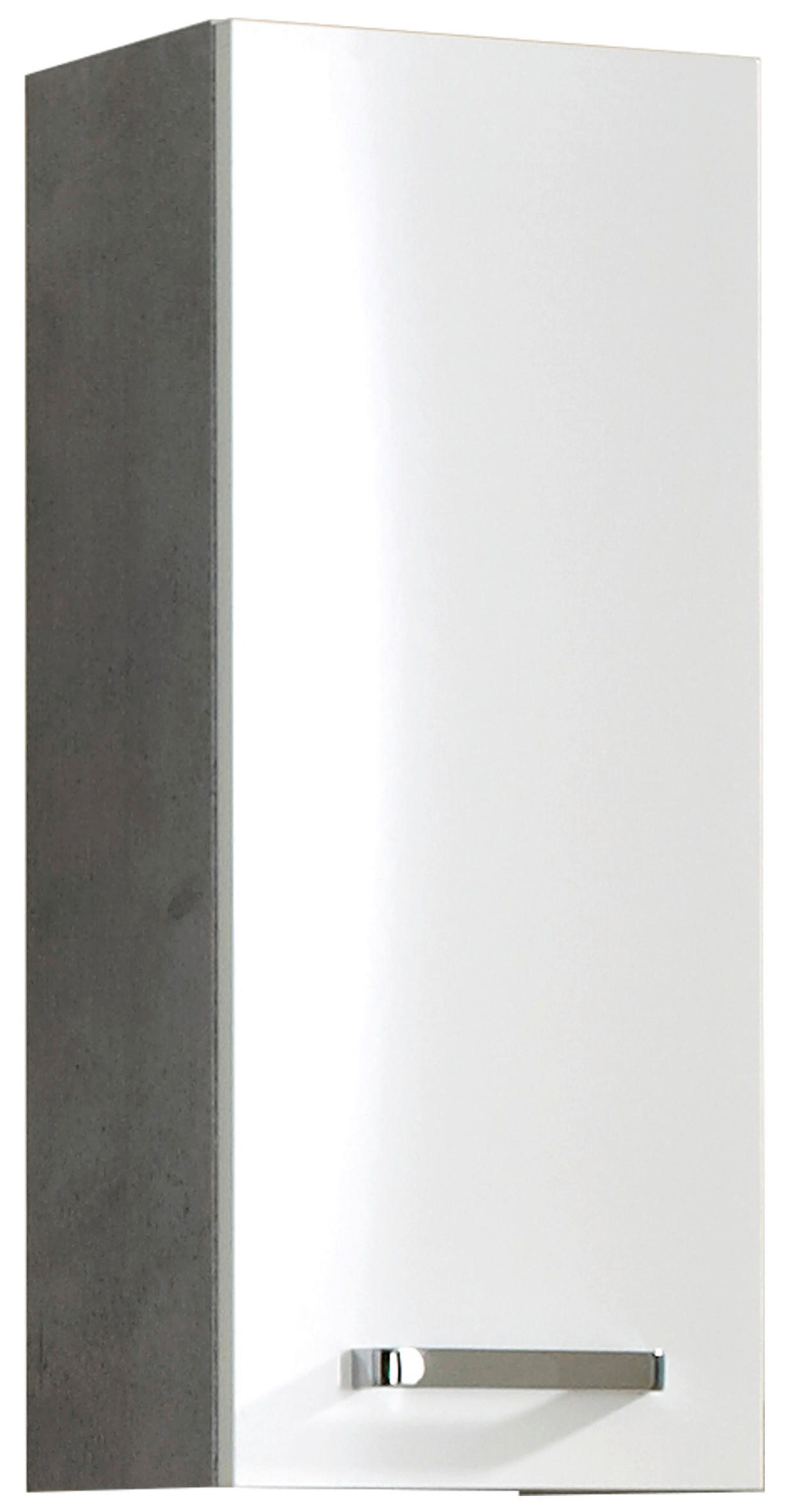 HÄNGESCHRANK 30/70/20 cm  - Chromfarben/Weiß, Design, Holzwerkstoff/Metall (30/70/20cm) - Xora