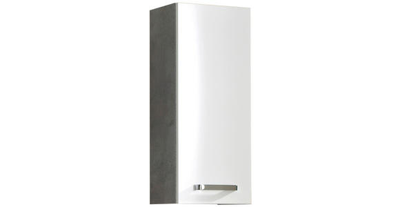 HÄNGESCHRANK 30/70/20 cm  - Chromfarben/Weiß, Design, Holzwerkstoff/Metall (30/70/20cm) - Xora