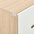 SIDEBOARD in 164/78/40 cm - Eiche Artisan/Weiß, Design, Holzwerkstoff/Metall (164/78/40cm) - Carryhome