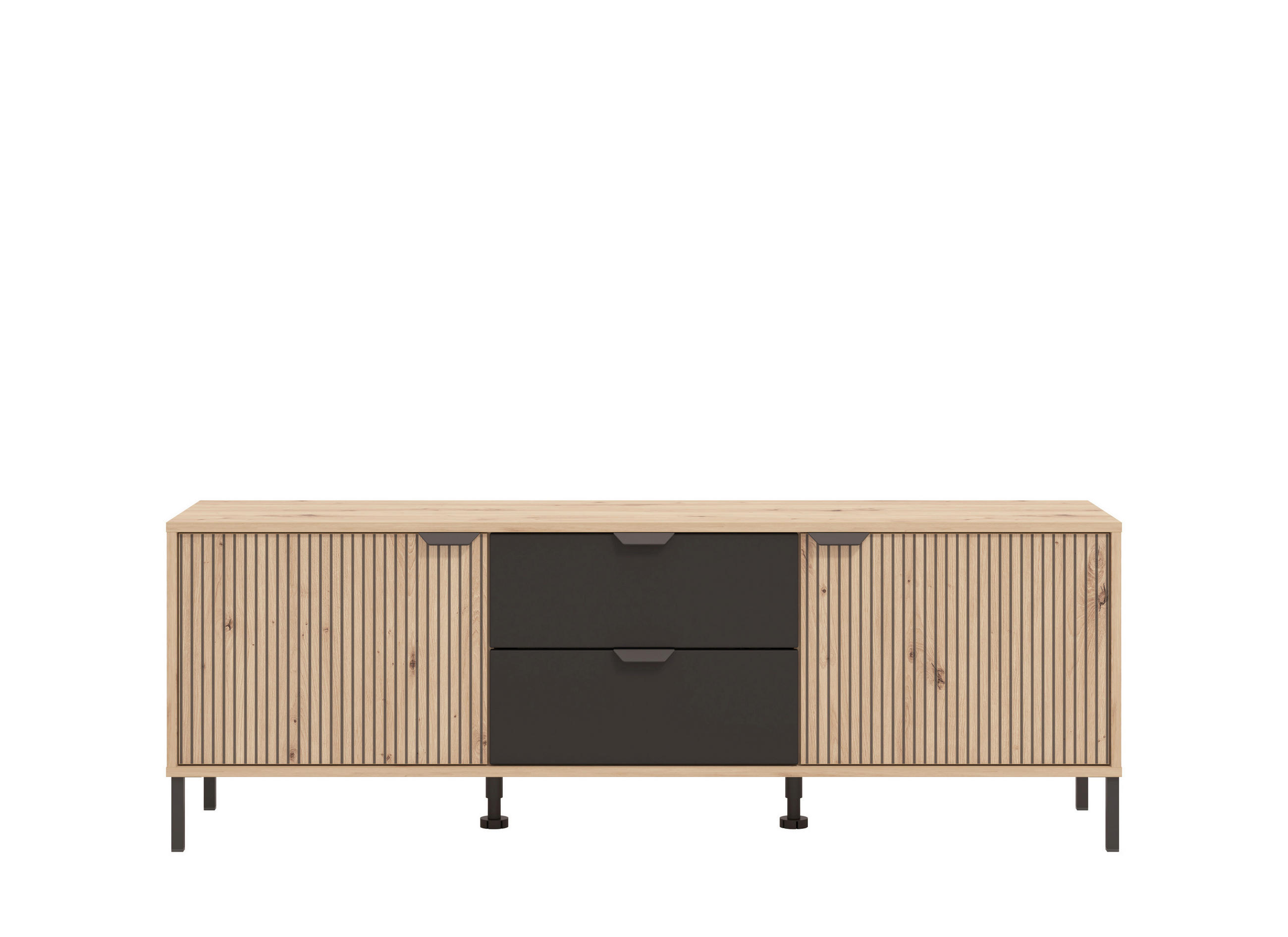 TV-ÁLLVÁNY Artisan tölgy  - Artisan tölgy, Basics, faalapú anyag (157/54,5/40cm) - Xora