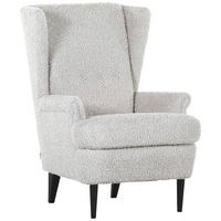 OHRENSESSEL in Flachgewebe Schlammfarben  - Schlammfarben/Dunkelbraun, Design, Holz/Textil (72/104/85cm) - MID.YOU