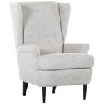 OHRENSESSEL Flachgewebe Schlammfarben  - Schlammfarben/Dunkelbraun, Design, Holz/Textil (72/104/85cm) - Carryhome