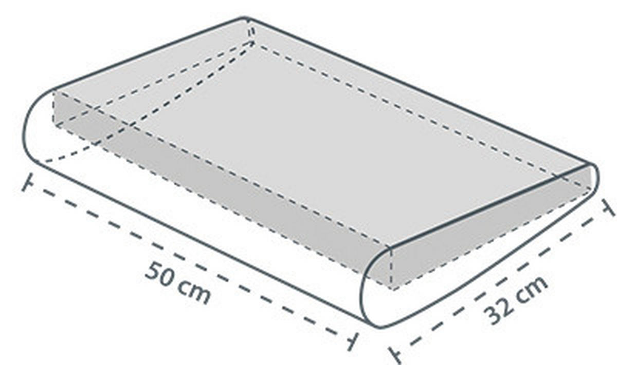 KINDERKISSEN 50/7/32 cm  - Blau/Weiß, Basics, Textil (50/7/32cm) - Theraline