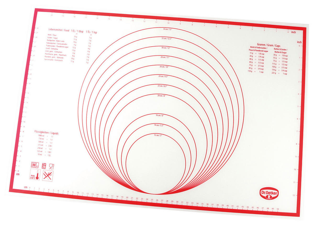SZILIKONOS NYÚJTÓLAP - Basics (60/40cm) - Dr.Oetker