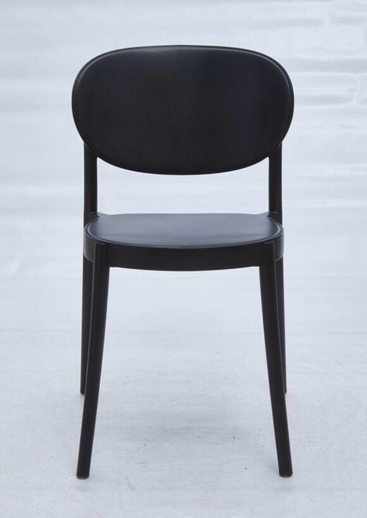 STOLICA  crna       - crna, Moderno, plastika (50/79/57cm)