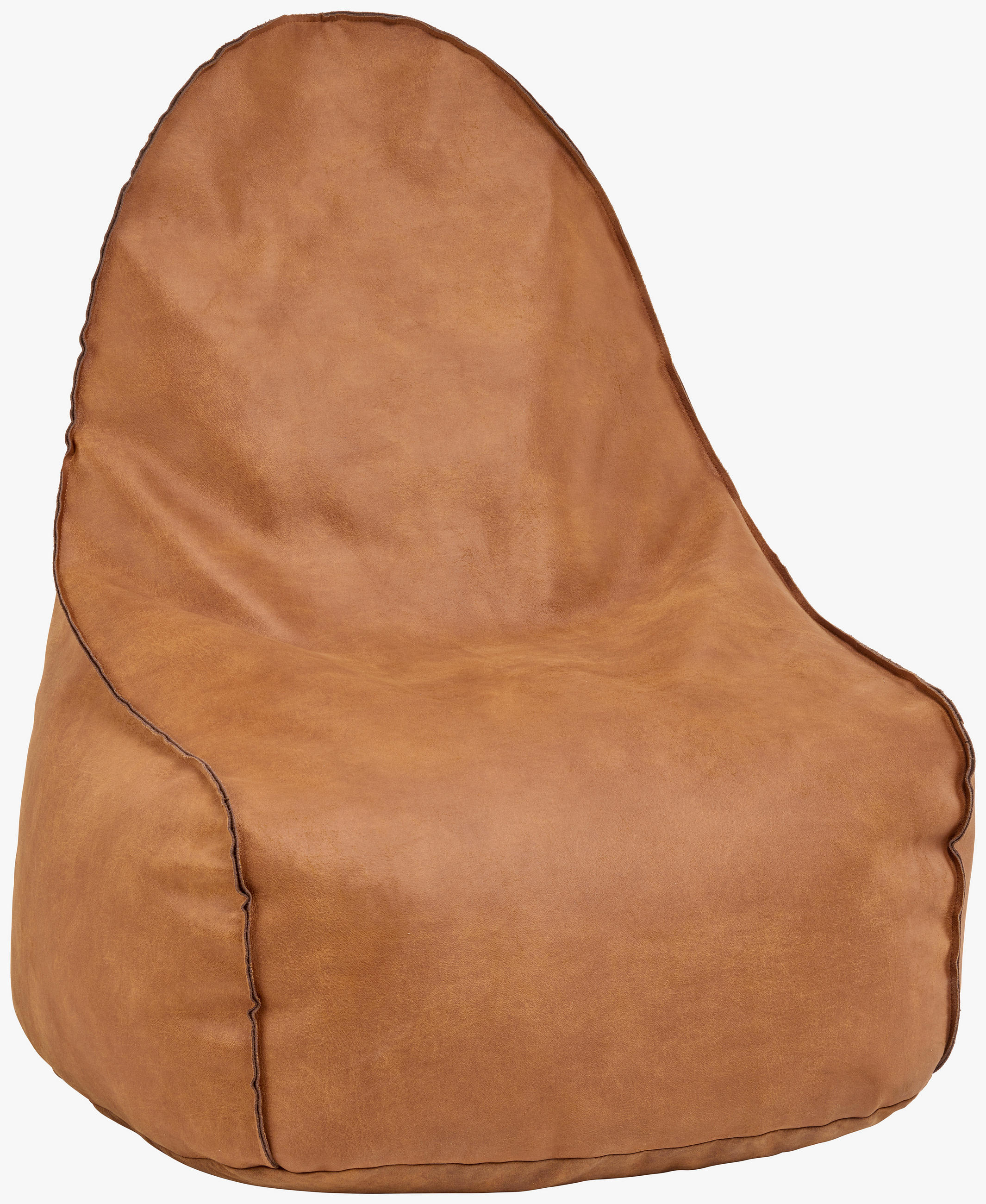 SITZSACK 270 l  - Haselnussfarben, Modern, Leder/Textil (80/95/85cm)