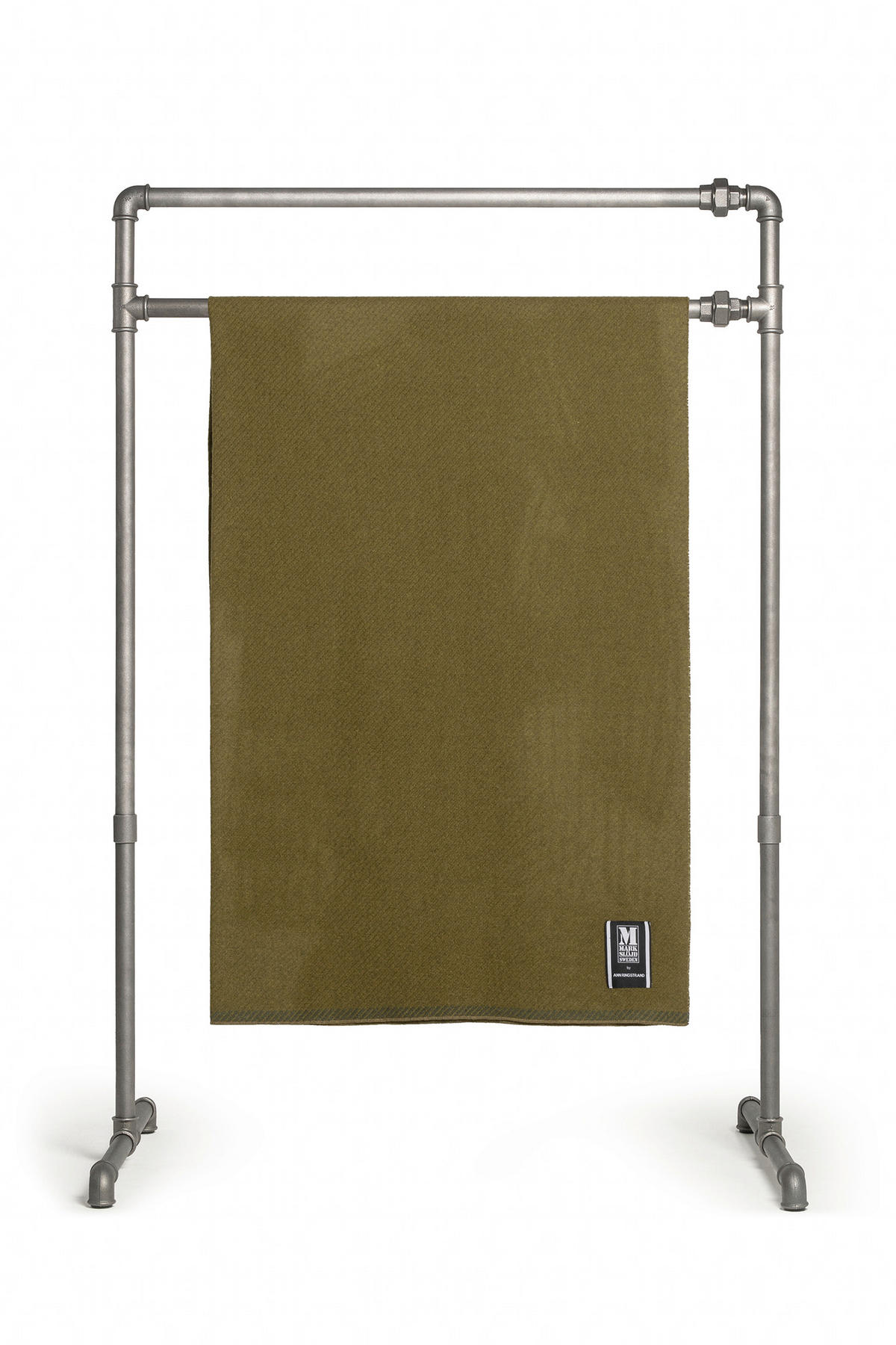 PLÄD FRÖJA 130/180/130 cm  - olivgrön, Trend, textil (130/180/130cm) - Markslöjd
