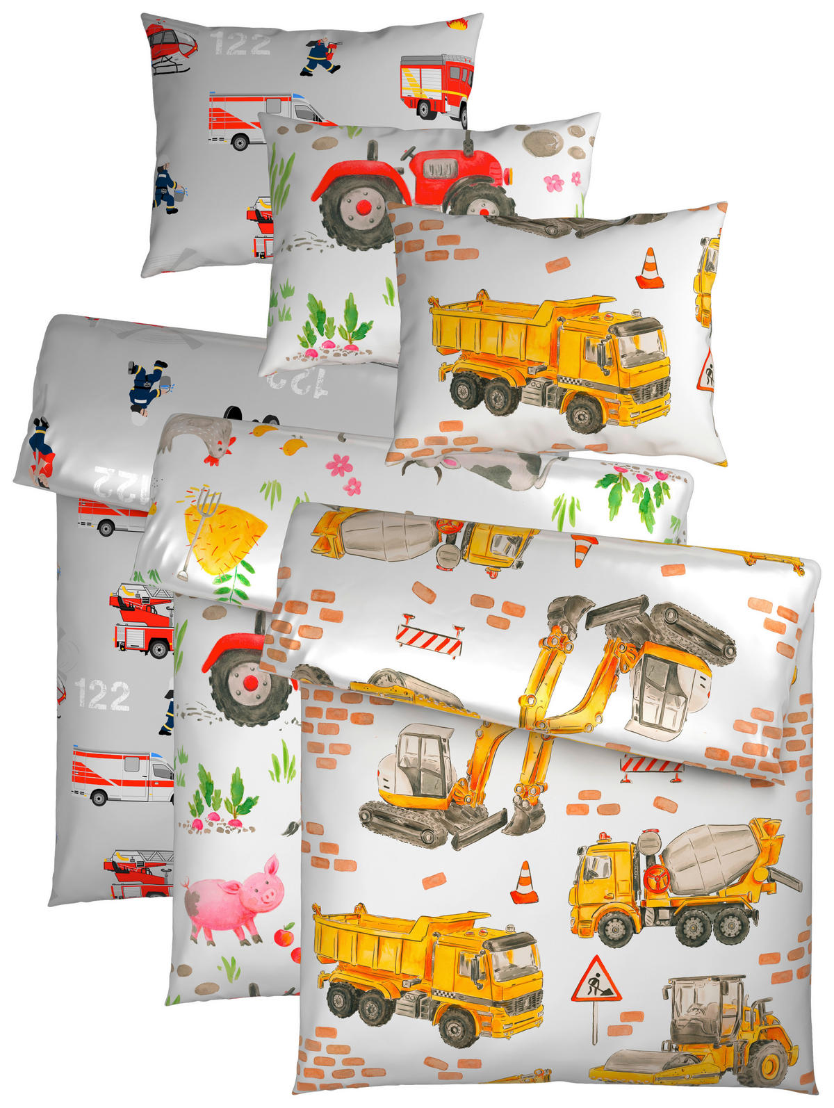KINDERBETTWÄSCHESET 160/210 cm  - Multicolor, Konventionell, Textil (160/210cm) - Ben'n'jen