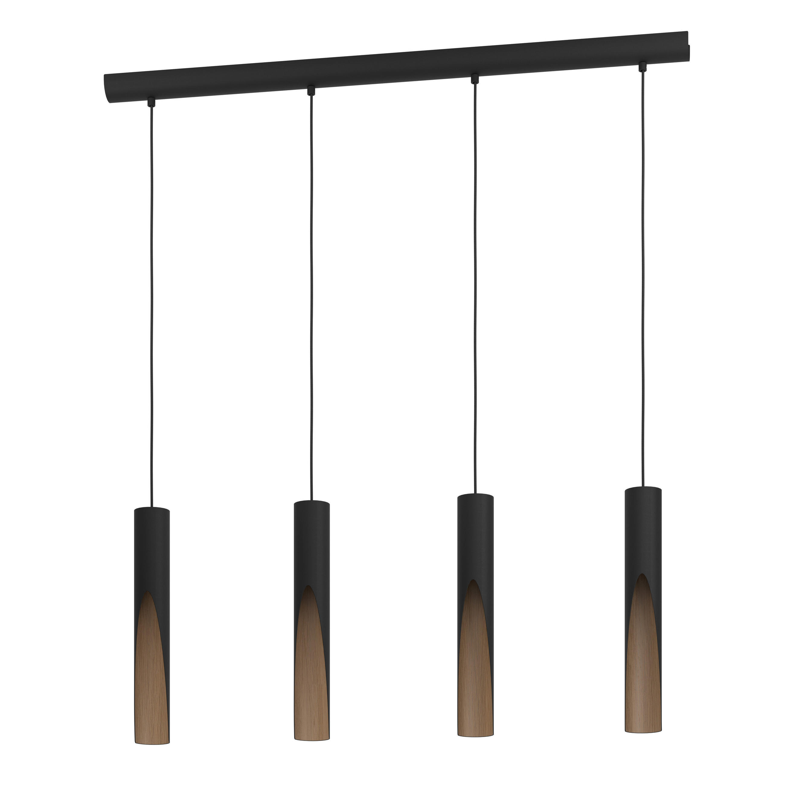 SVJETILJKA VISEĆA 6/110/92,5 cm Barbotto - smeđa/crna, Trend, drvo/metal (6/110/92,5cm)