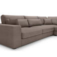 ECKSOFA in Cord Braun  - Schwarz/Braun, KONVENTIONELL, Kunststoff/Textil (314/250cm) - Carryhome