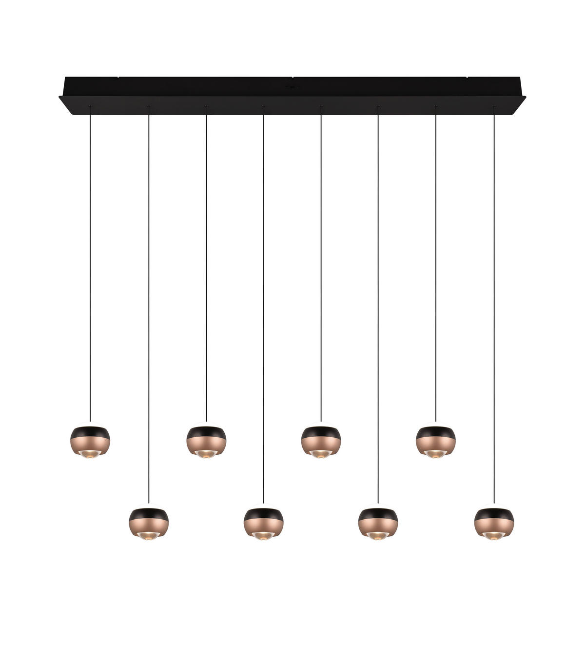 LED-HÄNGELEUCHTE 150/13/200 cm    - Schwarz, Design, Metall (150/13/200cm) - Trio Leuchten