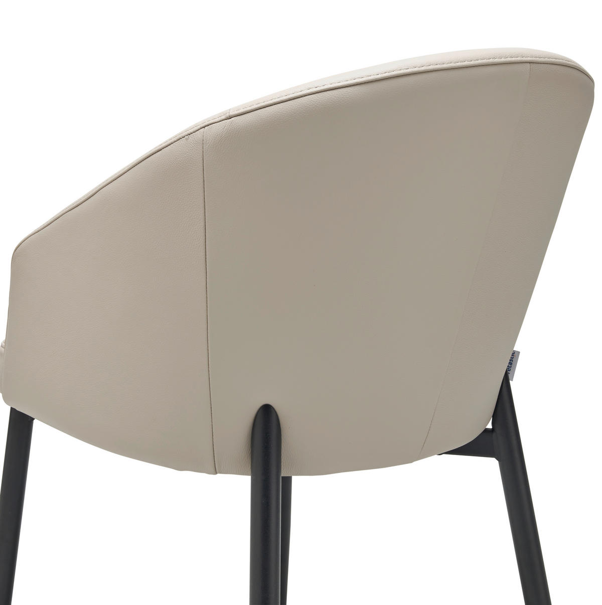 ŽIDLE S PODRUČKAMI, ocel, béžová - černá/béžová, Design, kov/kůže (55/81.5/61cm) - Livetastic