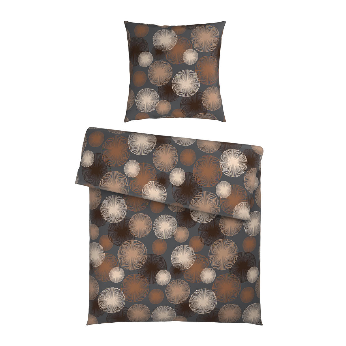 BETTWÄSCHE Satin 135/200 cm  - Grau, Textil (135/200cm) - Esposa