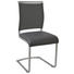 SCHWINGSTUHL Lederlook Edelstahlfarben, Grau - Edelstahlfarben/Grau, Design, Textil/Metall (43/94/57cm) - Dieter Knoll