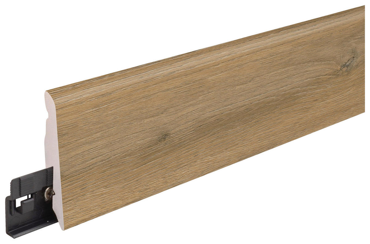 SOCKELLEISTE Eichefarben  - Eichefarben, Basics, Kunststoff (240/5.8/1.2cm)