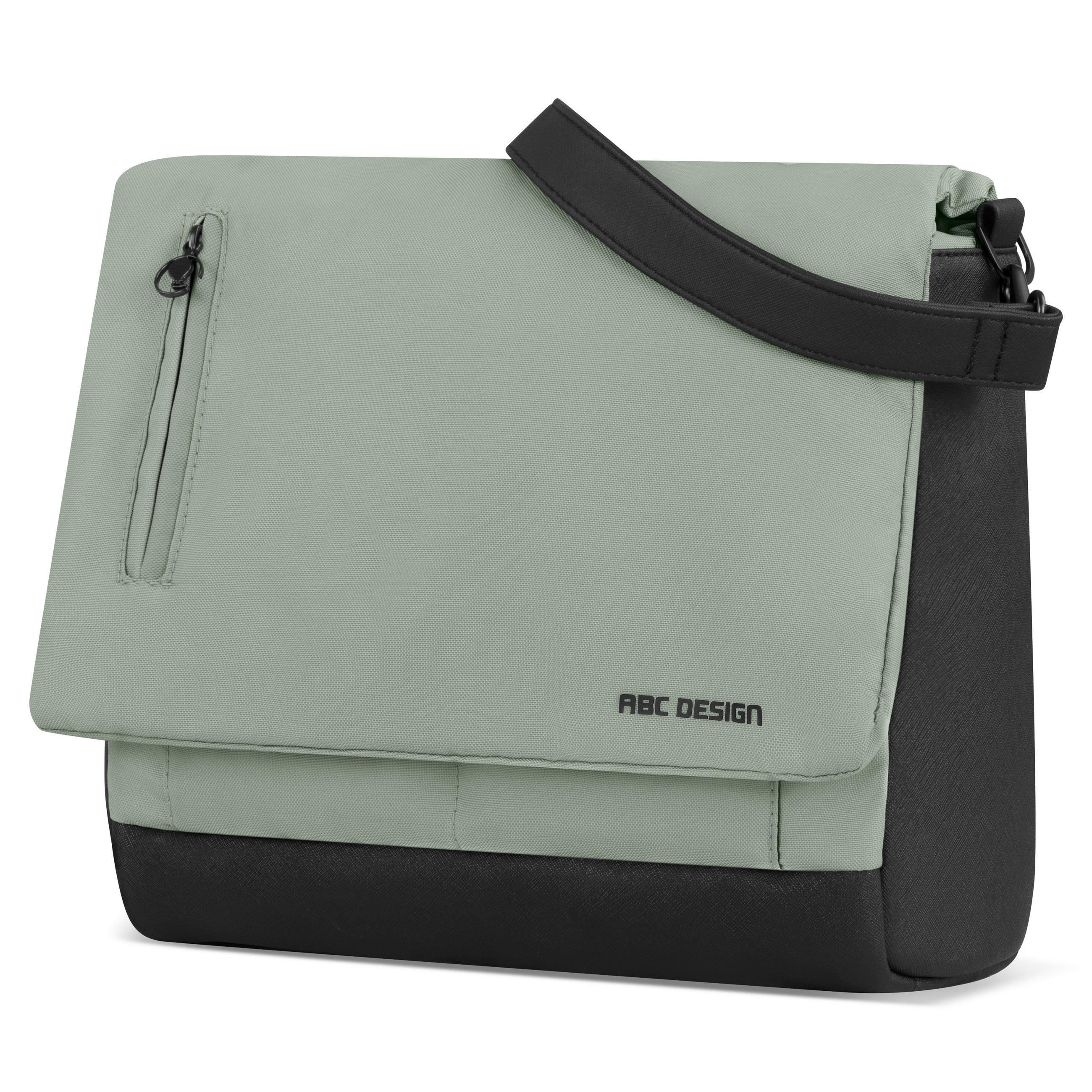 ABC Design Wickeltasche Urban Schwarz, Pastellgrün 32x329x16 cm