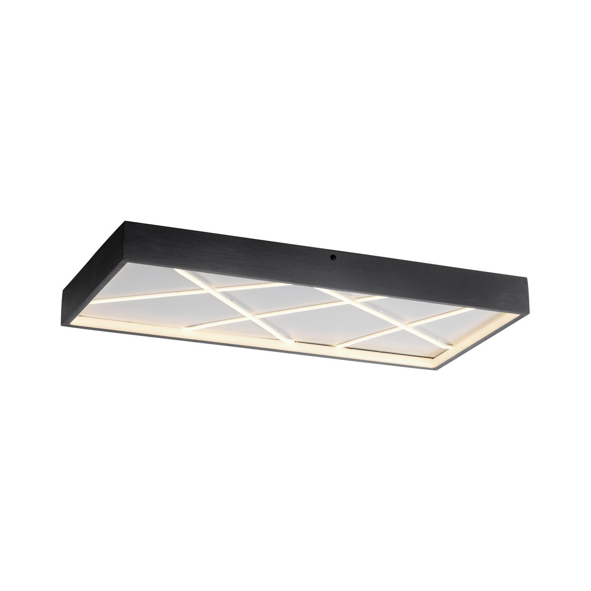 LED-DECKENLEUCHTE MIKADO 60/30/4,5 cm   - Schwarz, Design, Kunststoff/Metall (60/30/4,5cm)