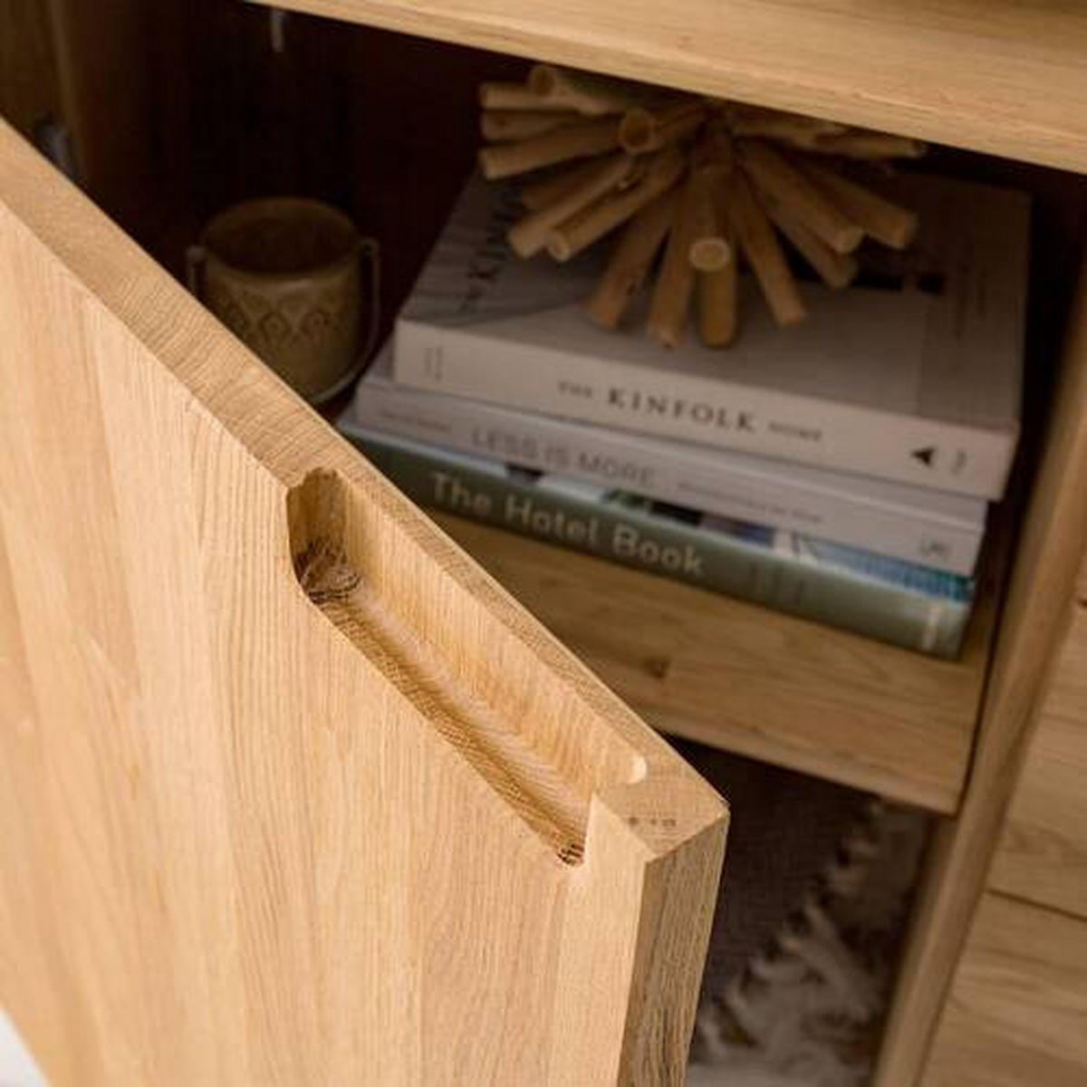 SIDEBOARD Wildeiche  160/89,1/40 cm  - Wildeiche, Natur, Holz (160/89,1/40cm) - home24