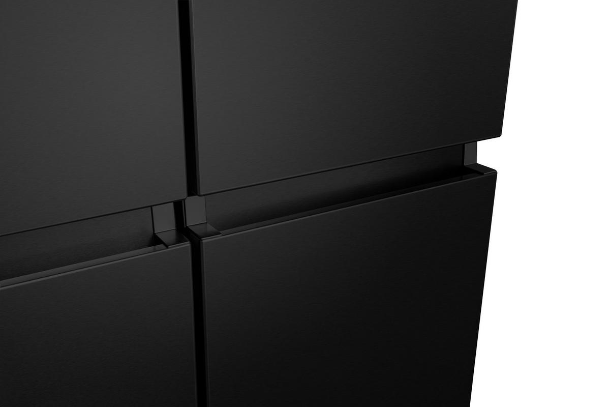 MULTI-DOOR 91,2/178,5/72,5 cm RQ758N4SAFE  - Schwarz, MODERN, Metall (91,2/178,5/72,5cm) - Hisense