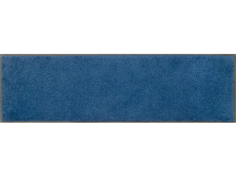 LÄUFER 35/120 cm wash+dry  - Blau, KONVENTIONELL, Kunststoff/Textil (35/120cm) - wash+dry
