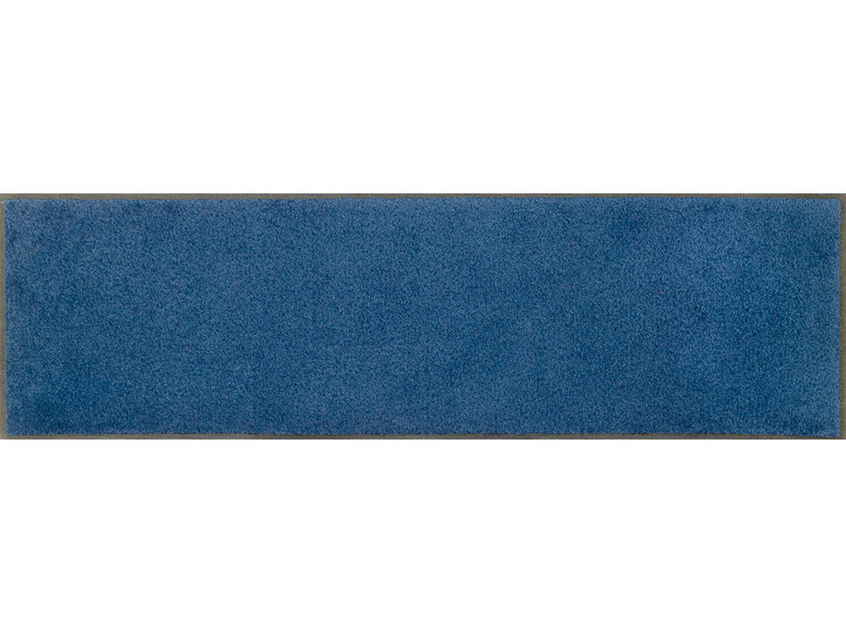 LÄUFER 35/120 cm wash+dry Blau  - Blau, KONVENTIONELL, Kunststoff/Textil (35/120cm) - wash+dry