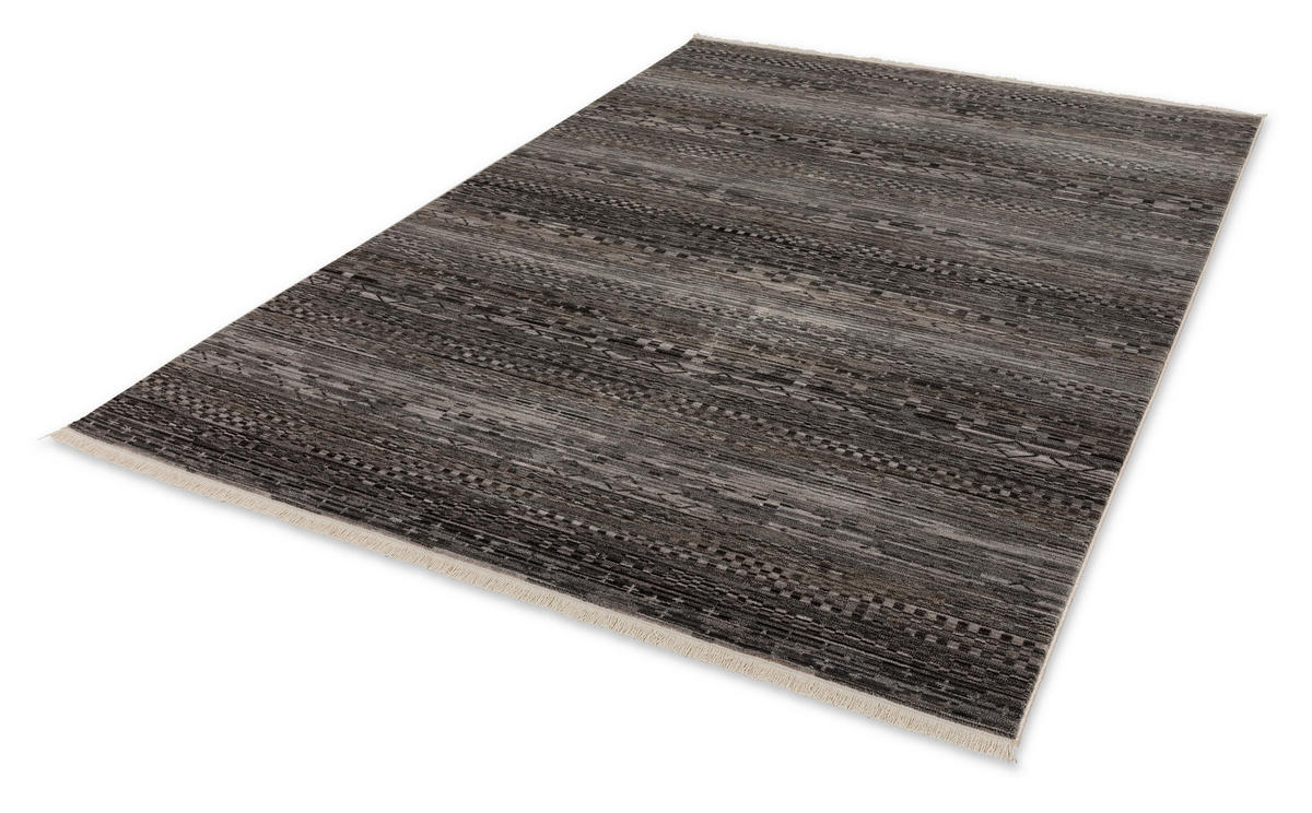 WEBTEPPICH 200/285 cm MYSTIK 6305/59 D.193 042 Dunkelgrau  - Dunkelgrau, Basics, Textil (200/285cm) - Schöner Wohnen