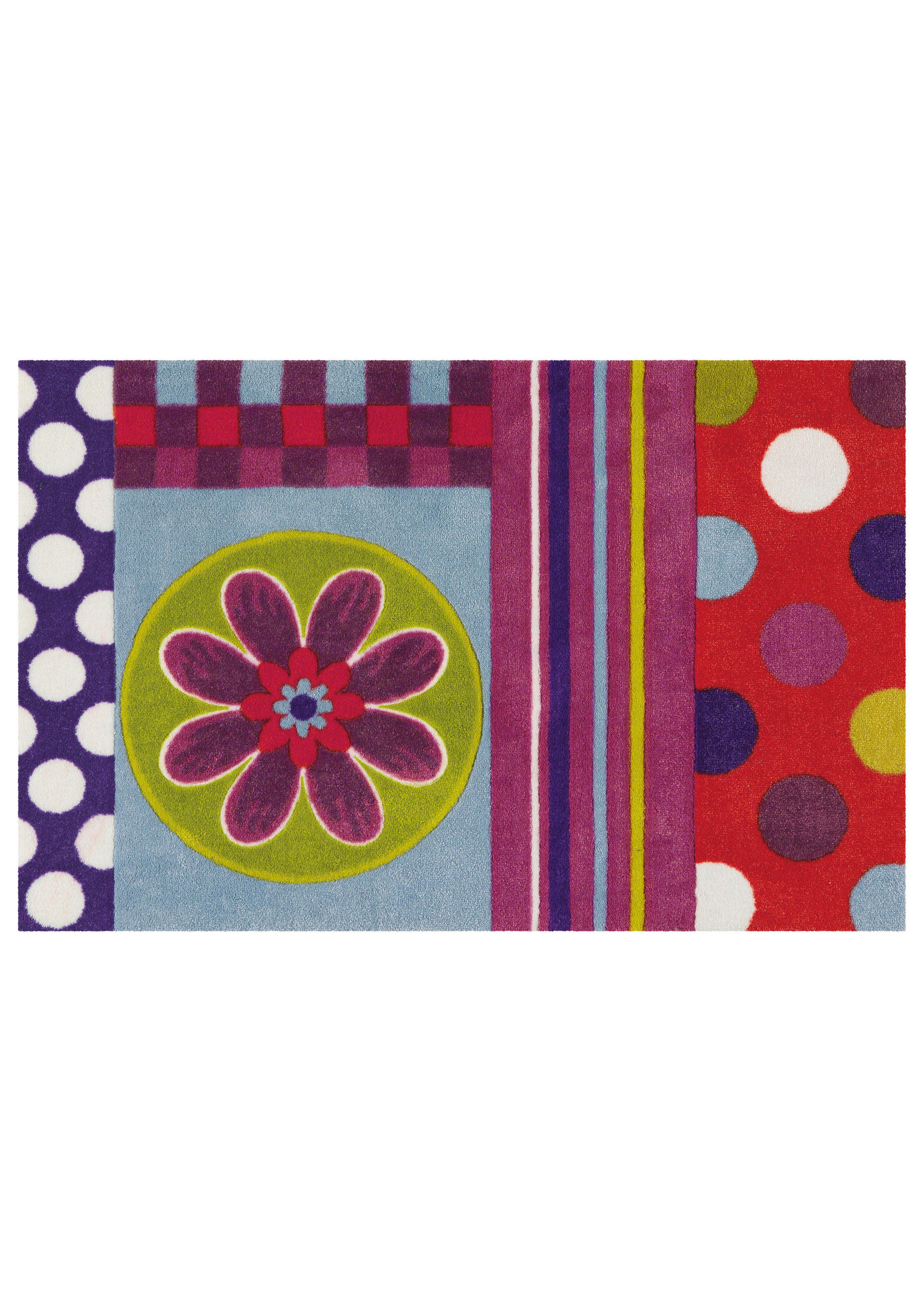 FUSSMATTE 64/168 cm  - Violett, Basics, Kunststoff/Textil (64/168cm) - Kayoom