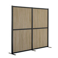 TRENNWAND  in Schwarz  - Schwarz, MODERN, Kunststoff/Textil (192/167,3/4cm) - MID.YOU