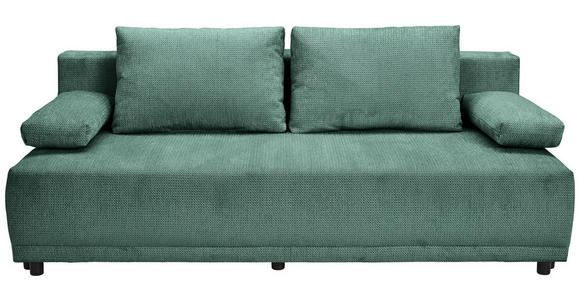 SCHLAFSOFA Chenille Dunkelgrün  - Dunkelgrün/Schwarz, KONVENTIONELL, Kunststoff/Textil (201/72/98cm) - Carryhome