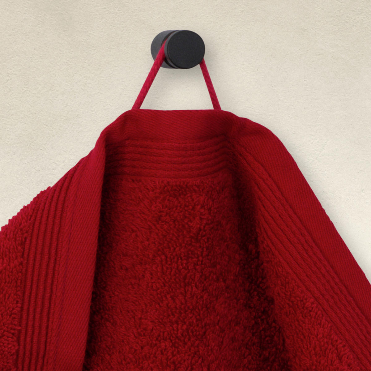 BADETUCH Superwuschel Rot 100/160 cm  - Rot, Basics, Textil (100/160cm) - Moeve