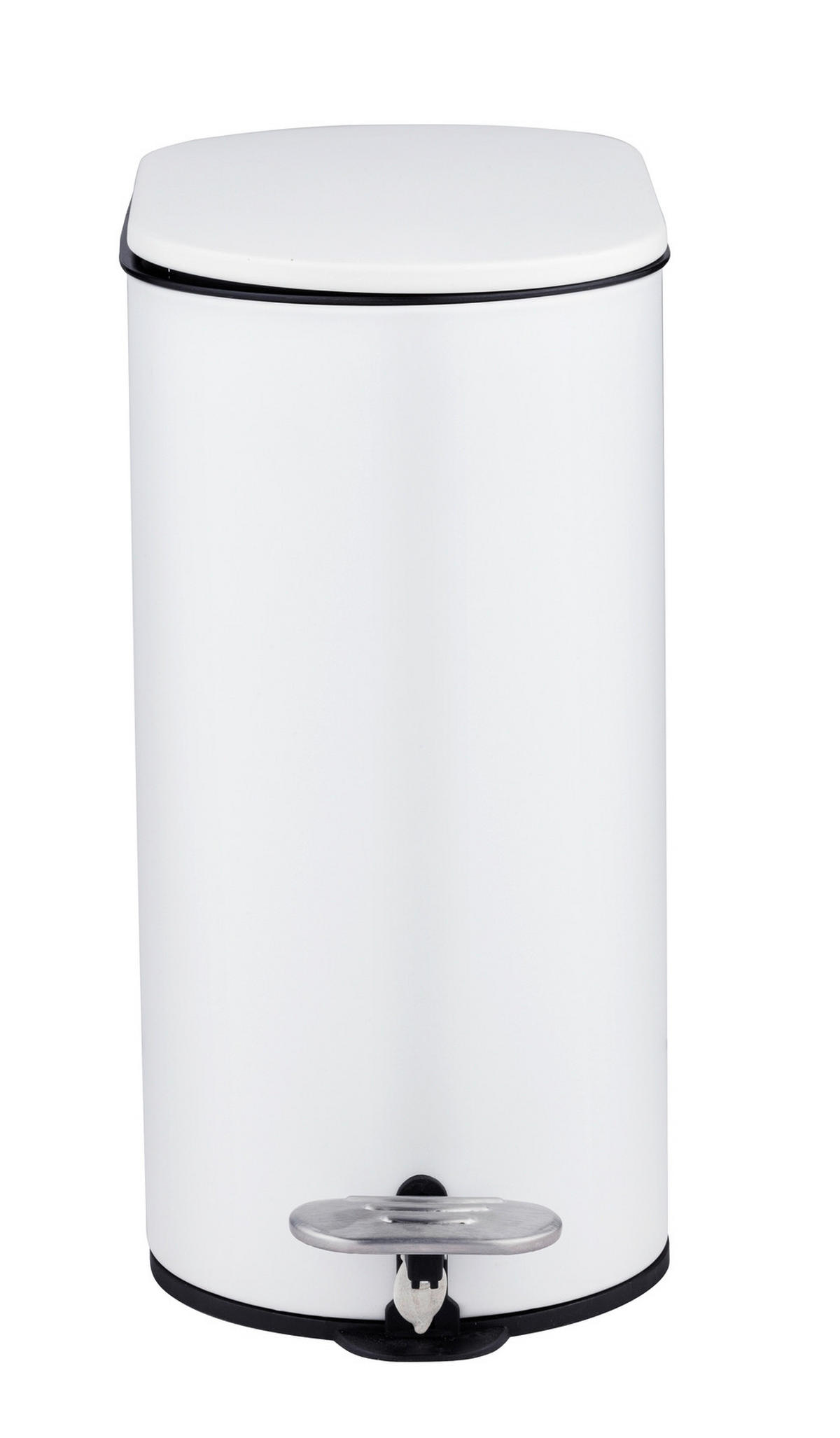 TRETEIMER Collungo 5 L  - Schwarz/Weiß, Basics, Kunststoff/Metall (14/28,5/29cm) - Wenko