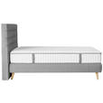 BOXSPRINGBETT 160/200 cm  in Hellgrau  - Hellgrau, Design, Holz/Textil (160/200cm) - Carryhome