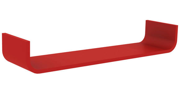 WANDBOARD Schichtholz Rot  - Rot, MODERN, Holzwerkstoff (80/12/20cm) - Carryhome
