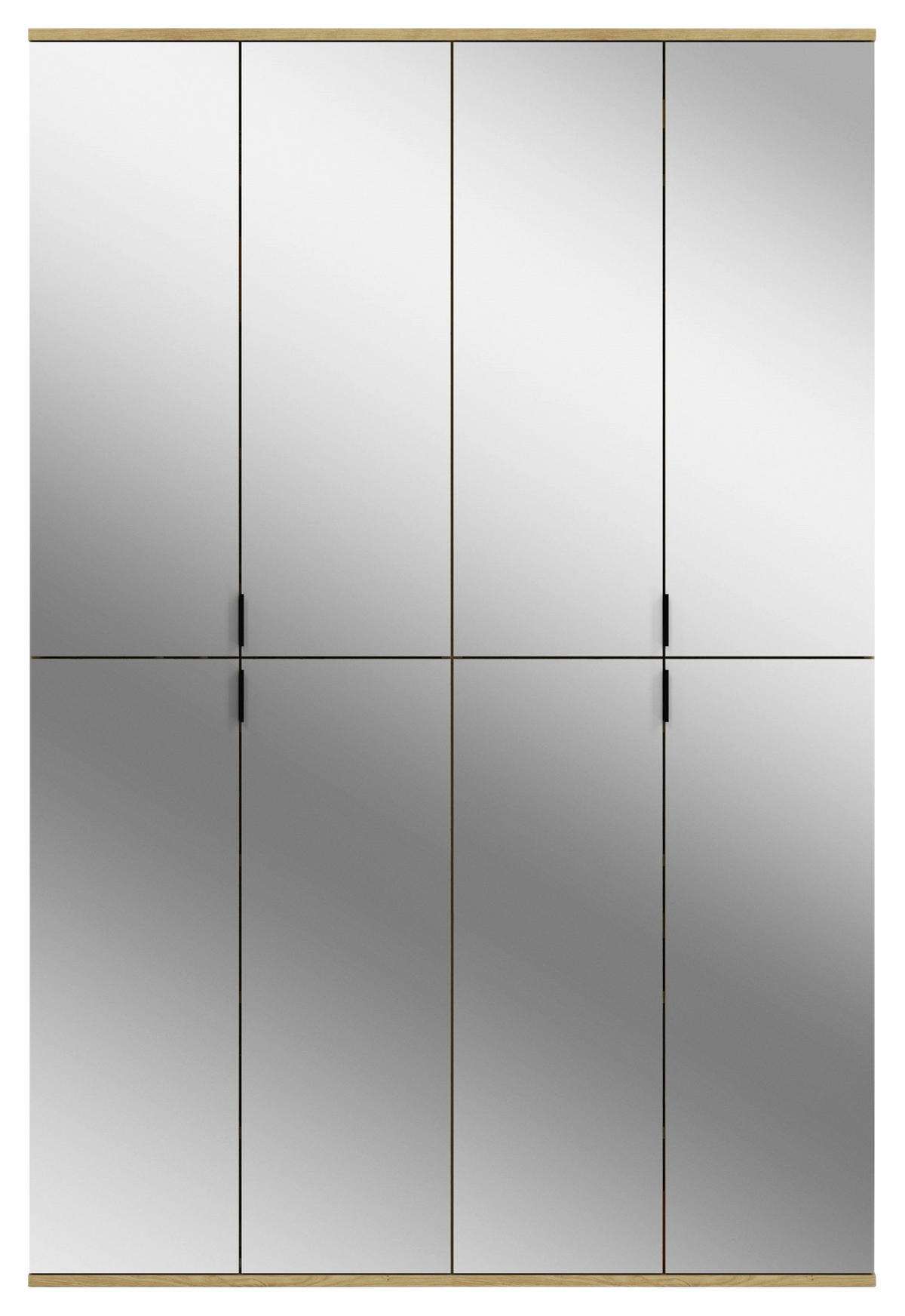 GARDEROBENSCHRANK  in 122/193/34 cm  - KONVENTIONELL, Glas/Holzwerkstoff (122/193/34cm) - MID.YOU