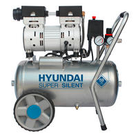 DRUCKLUFTKOMPRESSOR  - Silberfarben, KONVENTIONELL, Metall (36/59/55cm) - Hyundai
