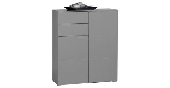 KOMMODE 100/119/40 cm in Grau - Silberfarben/Grau, Basics, Holzwerkstoff/Kunststoff (100/119/40cm) - Carryhome