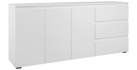 SIDEBOARD Weiß  - Schwarz/Weiß, Design, Holzwerkstoff/Kunststoff (178/80/40cm) - Carryhome