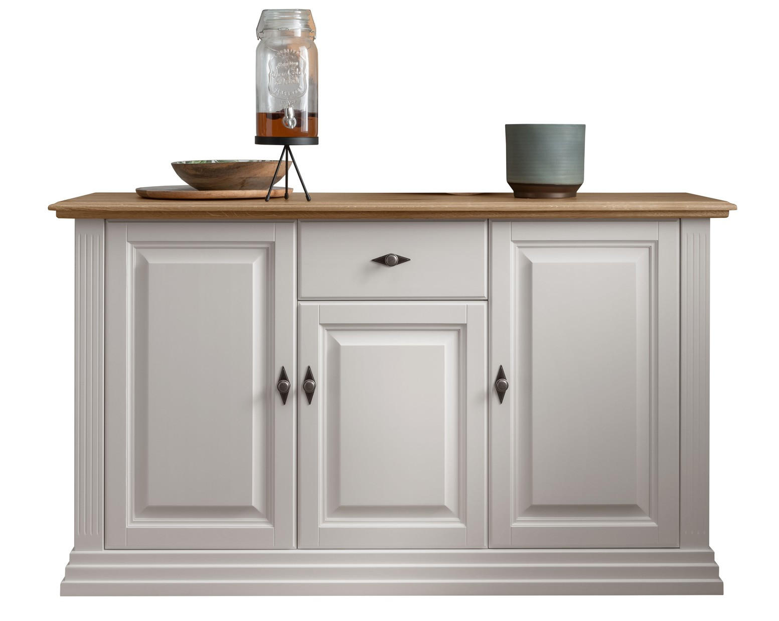 XXXLutz Sideboard Weiß 157x91x45 cm