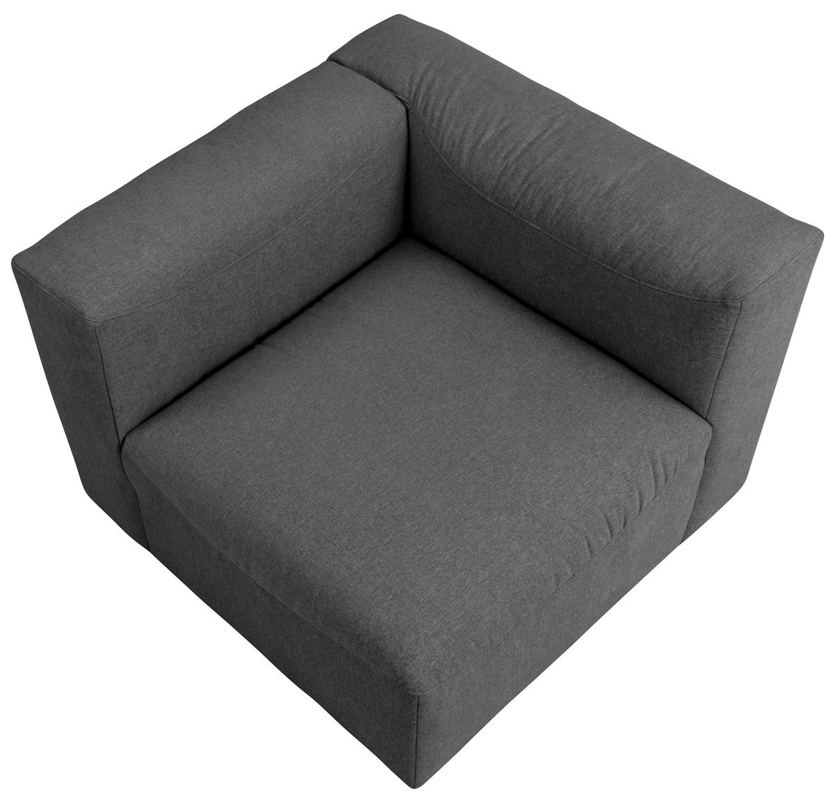 ECKELEMENT in Flachgewebe   - Anthrazit, Design, Kunststoff/Textil (100/73/100cm) - Max Winzer
