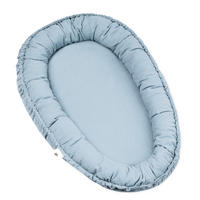 KUSCHELNEST Musselin    - Pastellblau, Basics (55/10/80cm) - Zöllner