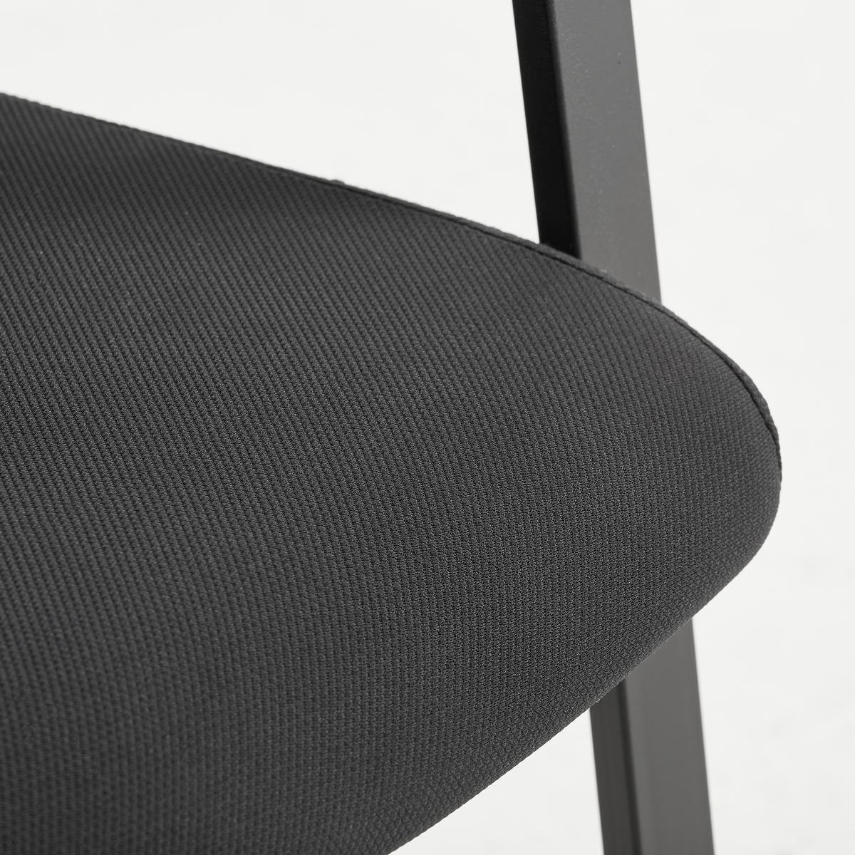 ŽIDLE S PODRUČKAMI, železo, tkaná látka, černá - černá, Konvenční, kov/textil (57/81/54cm) - Xora