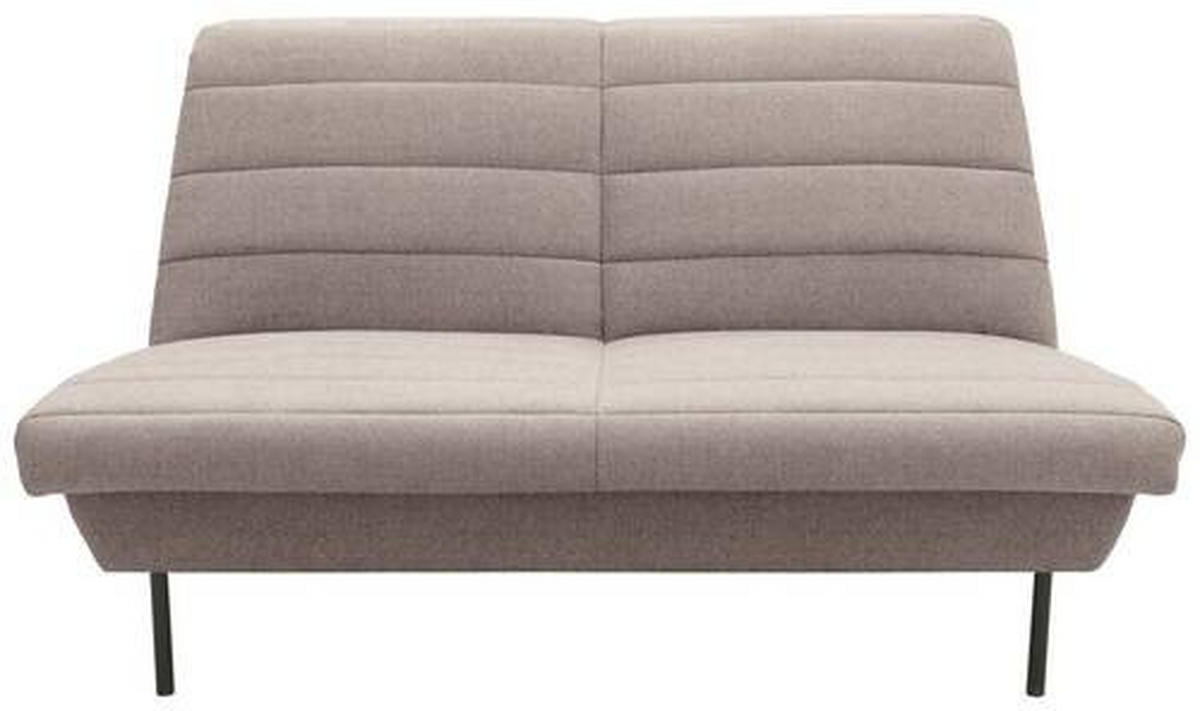 2-SITZER-SOFA in Braun, Beige  - Beige/Schwarz, Design, Textil/Metall (145/92/103cm) - LOOKS by W.Joop