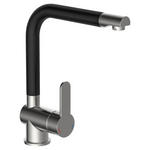 KÜCHENARMATUR - Edelstahlfarben/Schwarz, Basics, Metall (26/30/5,5cm) - Xora