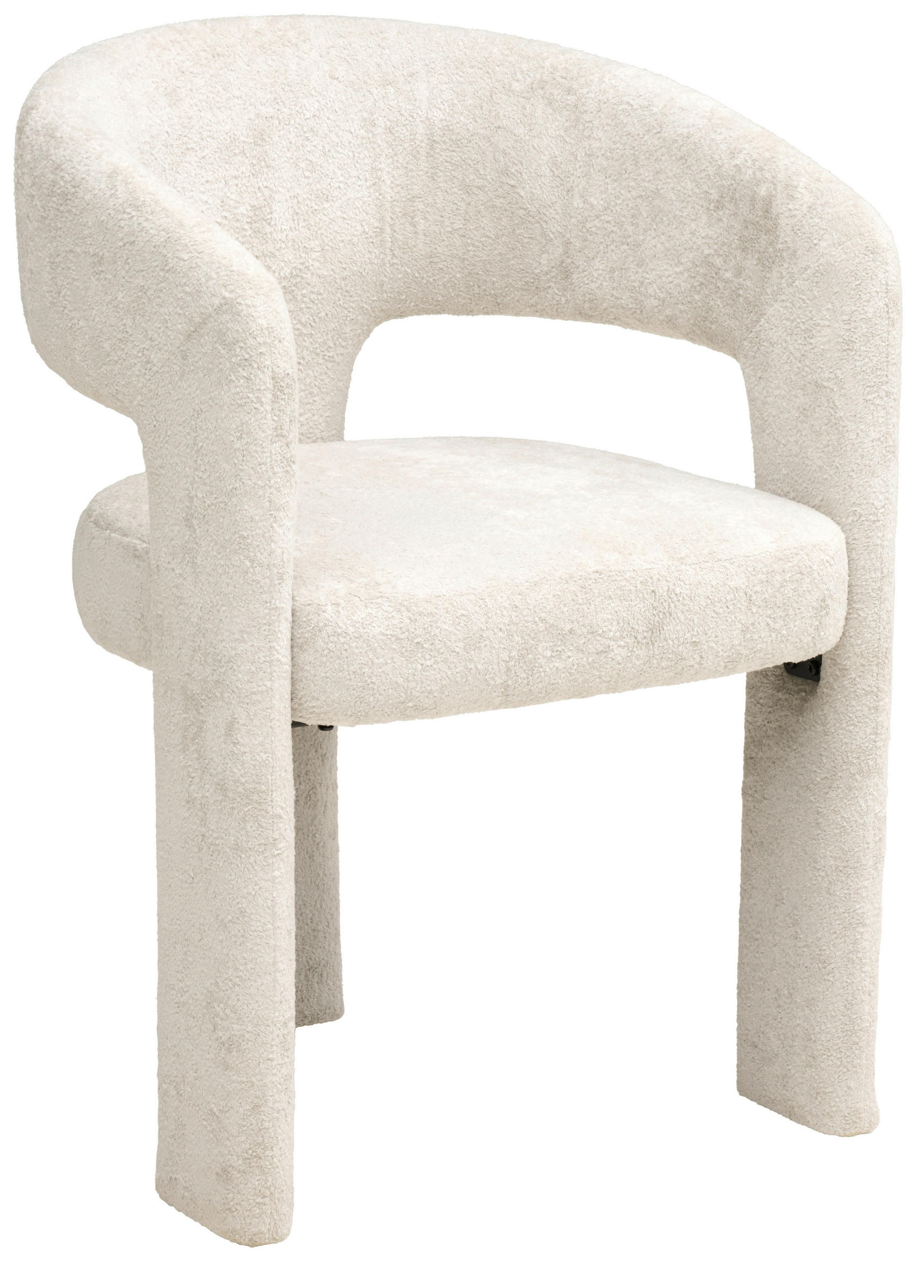 ARMLEHNSTUHL   Chenille  - Grau, MODERN, Textil/Metall (57/81,5/58cm) - MID.YOU