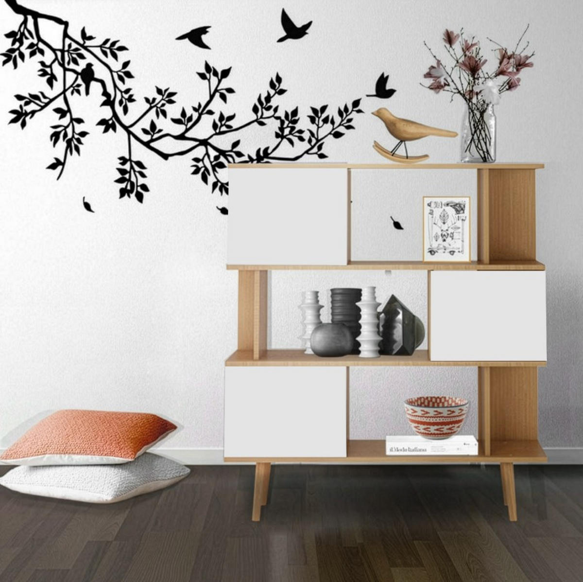 REGAL Weiß, Eichefarben  - Eichefarben/Weiß, Basics, Holzwerkstoff (120/130/33cm) - MID.YOU