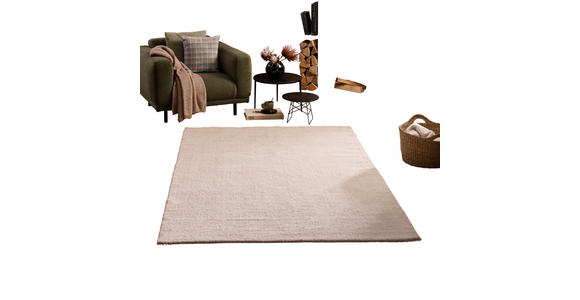 WEBTEPPICH 160/230 cm Beige  - Beige, KONVENTIONELL (160/230cm) - Novel