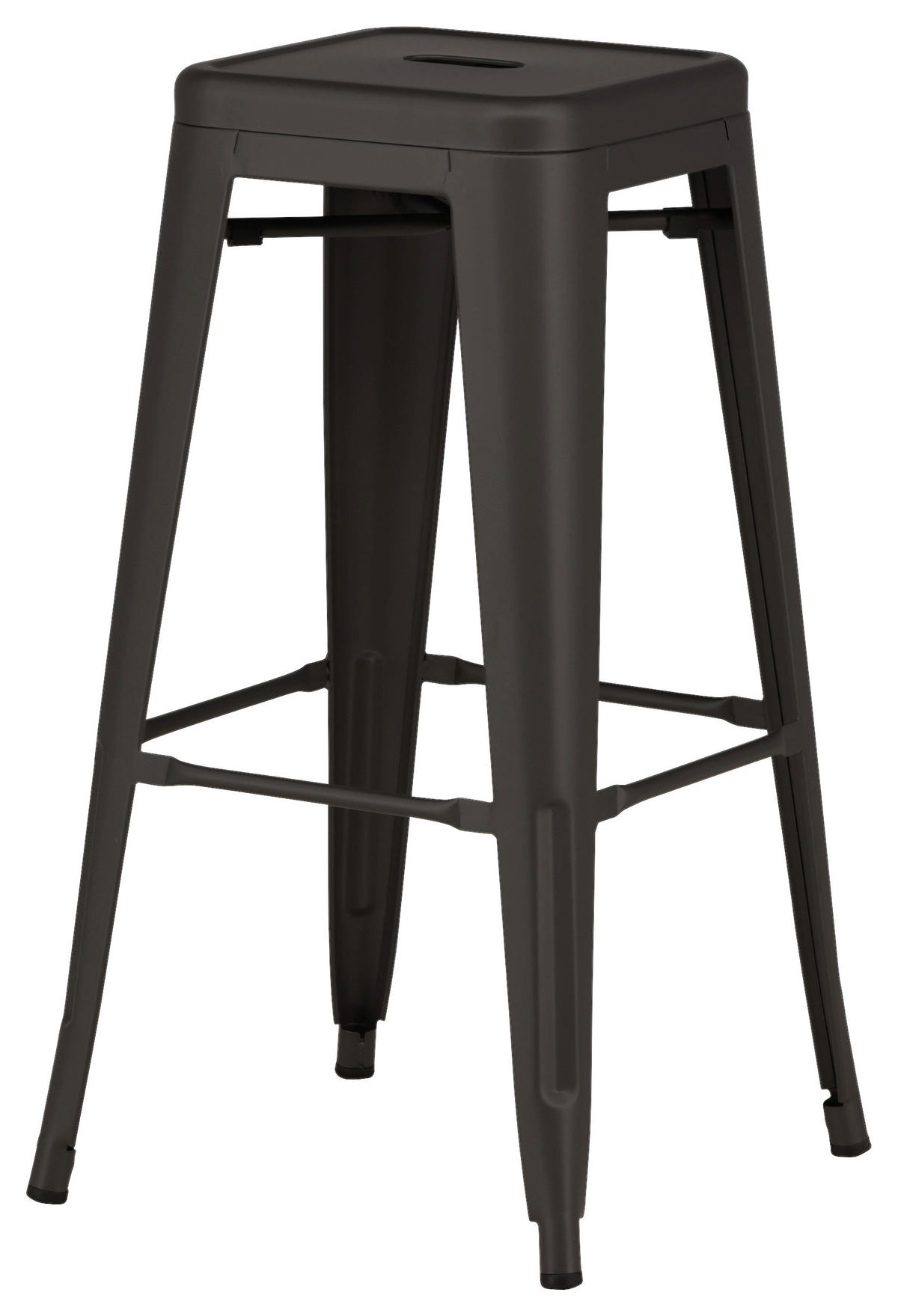 BARHOCKER-SET in Dunkelgrau  - Dunkelgrau, Design, Metall (43/76/43cm) - Livetastic
