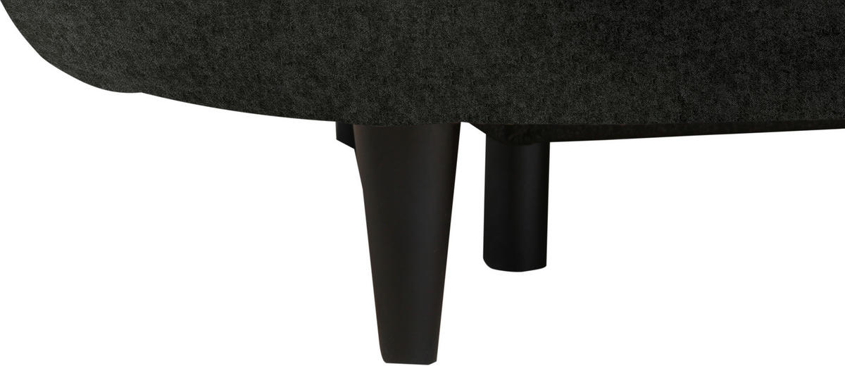 SCHLAFSOFA in Velours Dunkelgrün  - Dunkelgrün/Schwarz, Design, Holz/Textil (213/89/105cm) - Novel