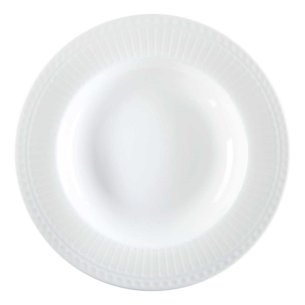 SUPPENTELLER Weiß Porzellan Sofia  - Weiß, KONVENTIONELL, Keramik (23/23/4cm) - Ritzenhoff Breker